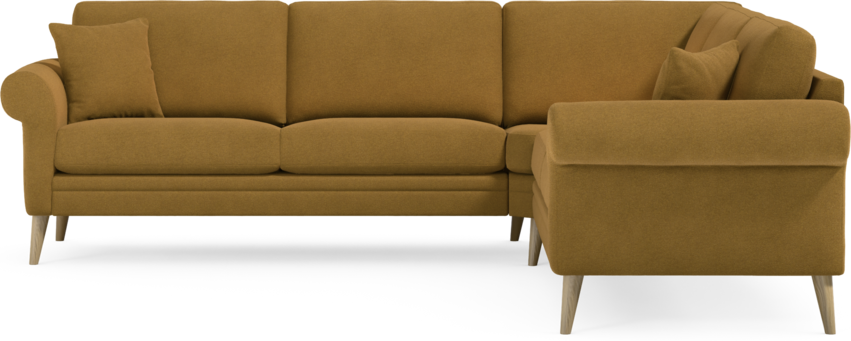 Eden - Hörnsoffa, 2,5+2,5-sits - Gul