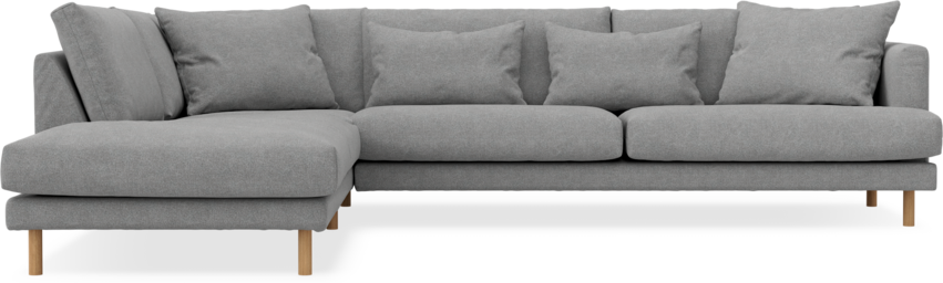 Harper - 3-sits soffa med divan vänster - Grå