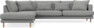 Harper - 3-sits soffa med divan vänster - Grå