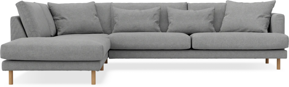 Harper - 3-sits soffa med divan vänster - Grå
