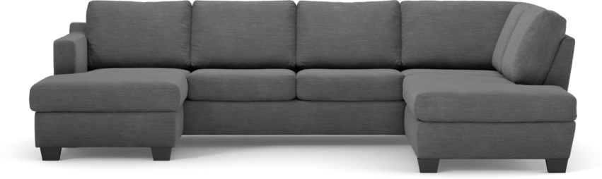 Friday - 3-sits soffa med schäslong vänster och divan höger - Grå