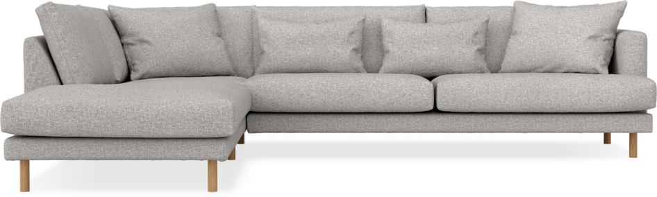 Harper - 3-sits soffa med divan vänster - Vit