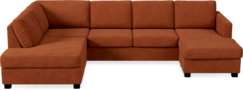 Nevada - 3-sits soffa med divan vänster och schäslong höger - Röd
