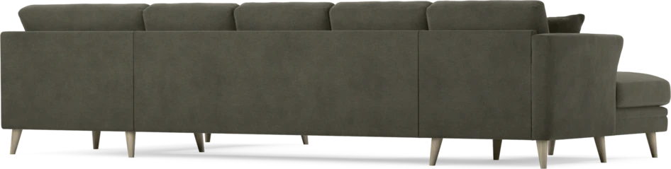 Eden - 3-sits soffa med schäslong vänster och divan höger - Grå
