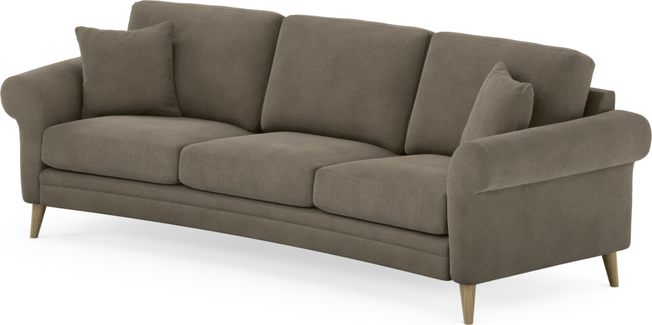 Eden - 3-sits soffa svängd - Beige