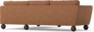 Madison - 2-sits soffa med divan höger - Orange