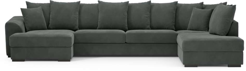 Town - 3-sits soffa med divan höger och schäslong vänster - Grå