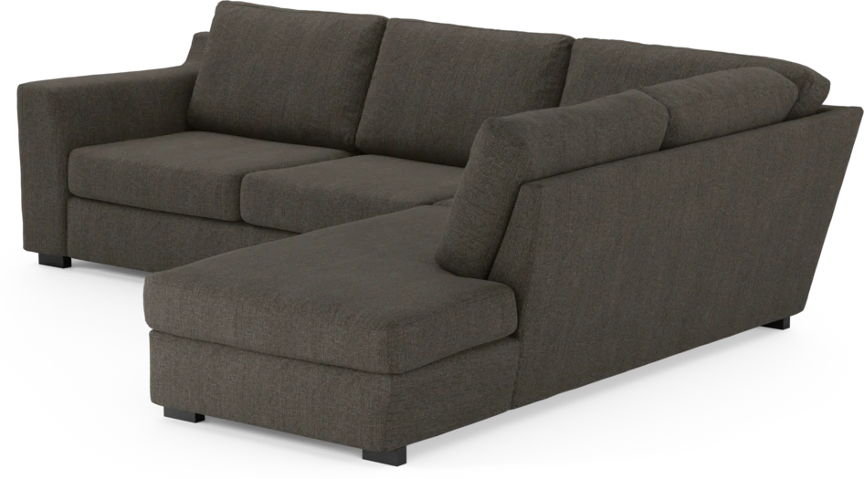 Friday - 2,5-sits soffa med divan höger - Brun