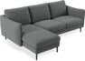Madison Lux - 2-sits soffa med schäslong vänster - Grå