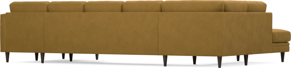 Eden - 3-sits soffa med divan vänster och schäslong höger - Gul
