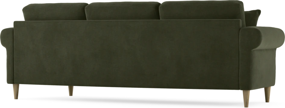 Eden - 3-sits soffa svängd - Grön