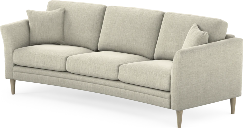 Eden - 3-sits soffa svängd - Beige