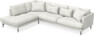 Harper - 3-sits soffa med divan vänster - Vit