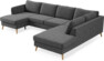 County - 3-sits soffa med schäslong vänster och divan höger - Grå