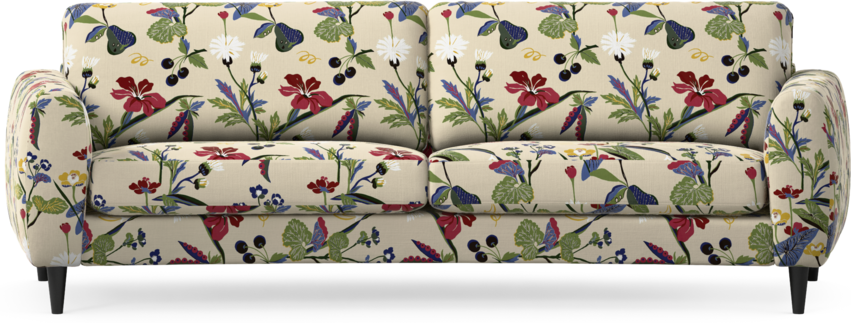 Bridge - 3-sits soffa svängd - Flerfärgad