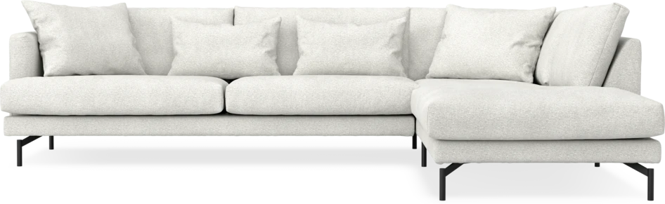 Harper - 3-sits soffa med divan höger - Vit