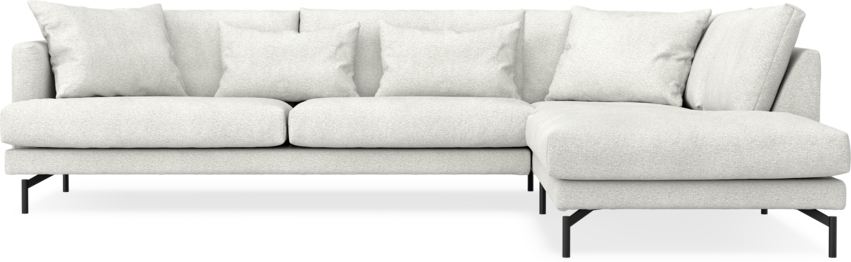 Harper - 3-sits soffa med divan höger - Vit