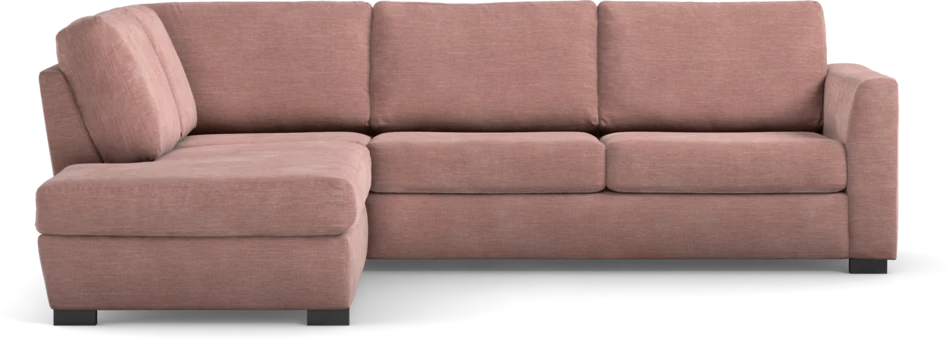 Friday - 2,5-sits soffa med divan vänster - Rosa