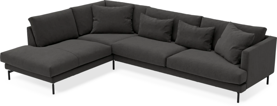 Harper - 3-sits soffa med divan vänster - Grå