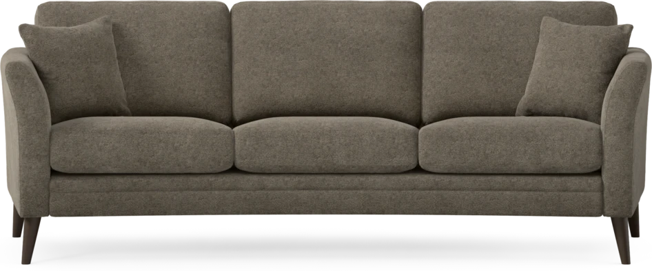 Eden - 3-sits soffa svängd - Brun