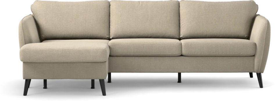County - 3-sits soffa med flyttbar schäslong - Beige
