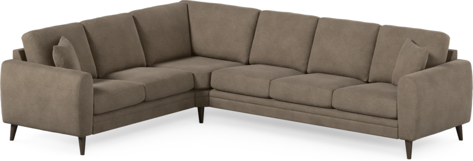 Eden - Hörnsoffa, 2+3-sits - Brun