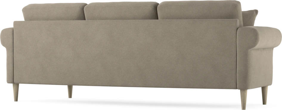 Eden - 3-sits soffa svängd - Beige