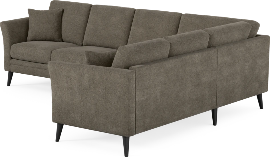 Eden - Hörnsoffa, 3+2-sits - Brun