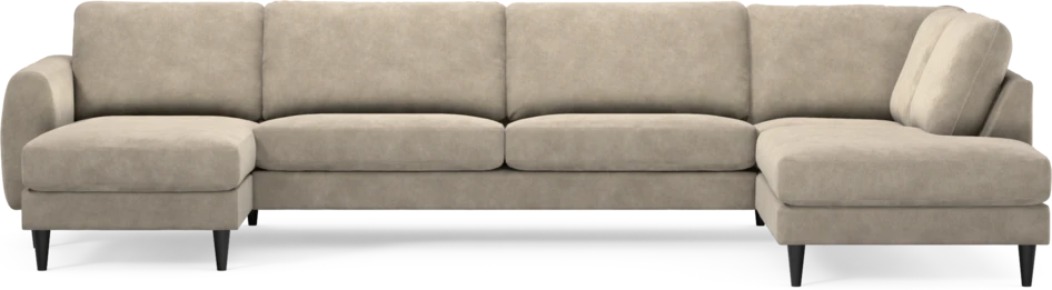 Bridge - 3-sits soffa med schäslong vänster och divan höger - Beige