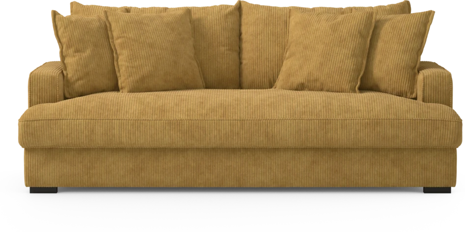 Mila - 3-sits soffa, hel dyna - Gul