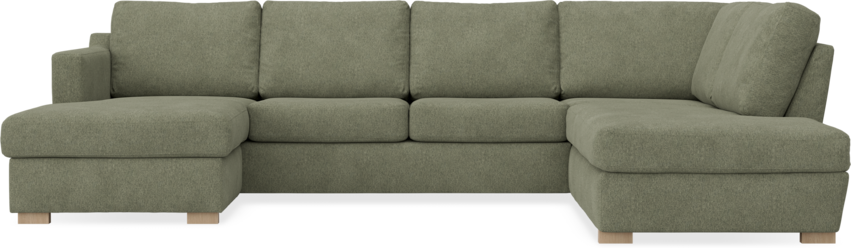 Friday - 3-sits soffa med schäslong vänster och divan höger - Vit