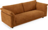 Cherrie - 3-sits soffa, hel dyna, fast klädsel - Orange