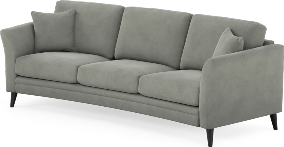 Eden - 3-sits soffa svängd - Grå
