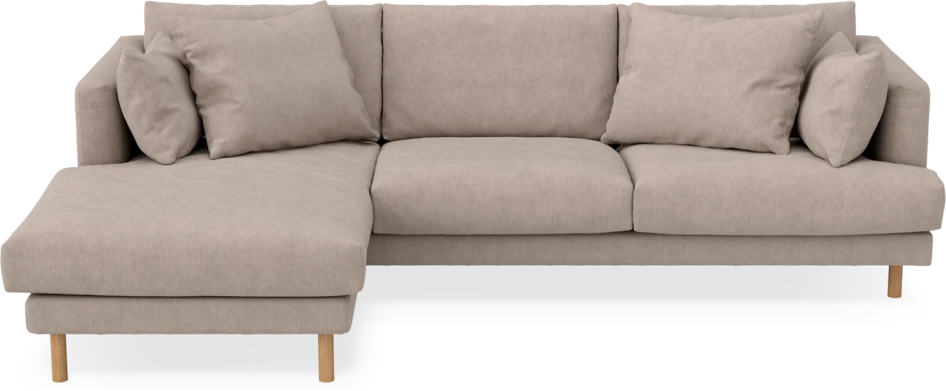 Harper - 4-sits med schäslong vänster - Beige