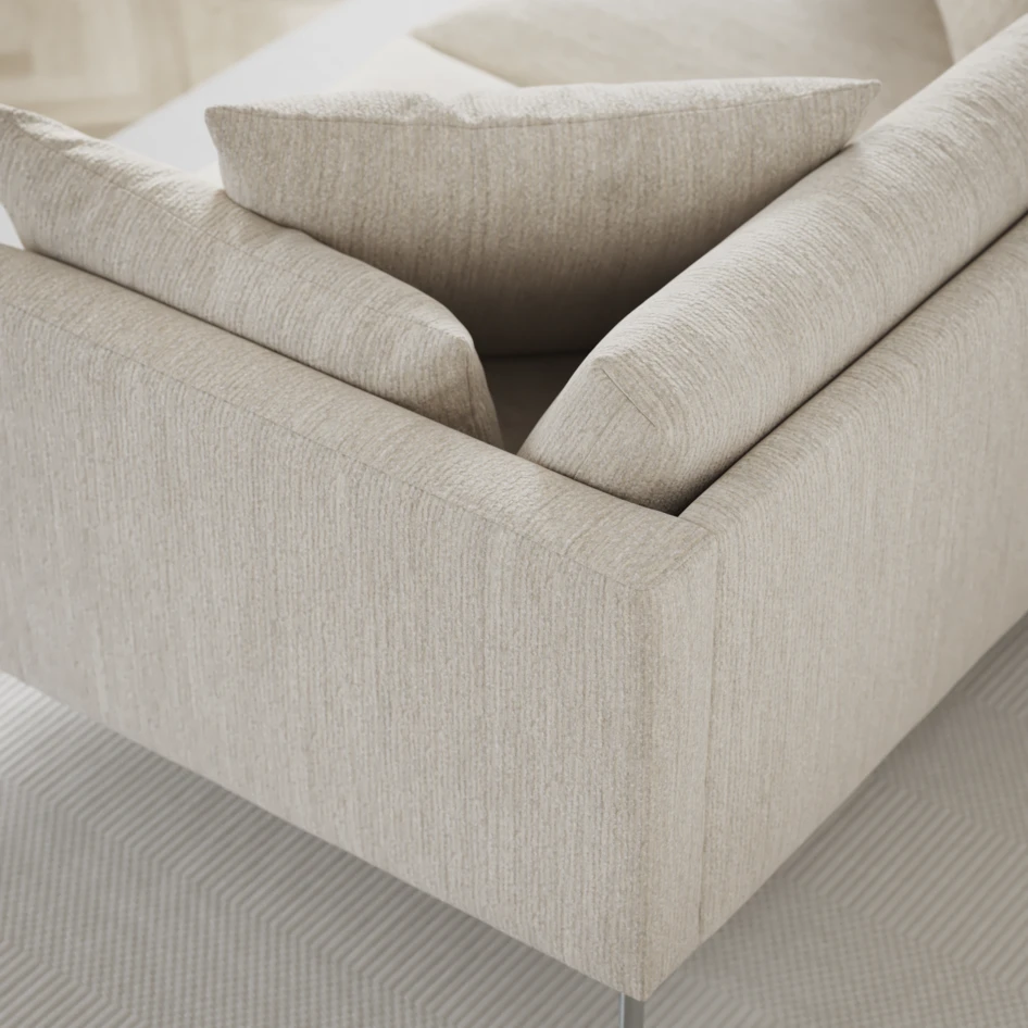 Harper - 3-sits soffa, hel dyna - Vit