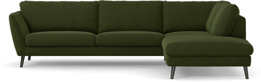 Madison Lux - 3-sits soffa med divan höger - Grön