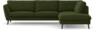 Madison Lux - 3-sits soffa med divan höger - Grön