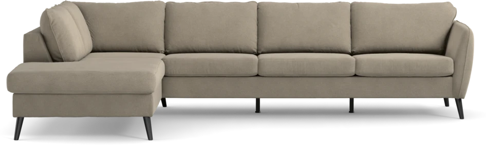 County - 3-sits soffa med divan vänster - Beige