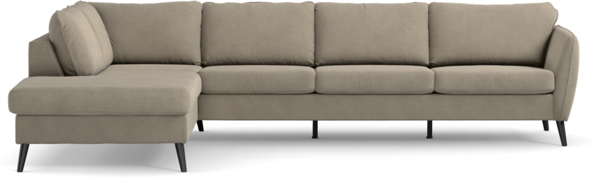 County - 3-sits soffa med divan vänster - Beige