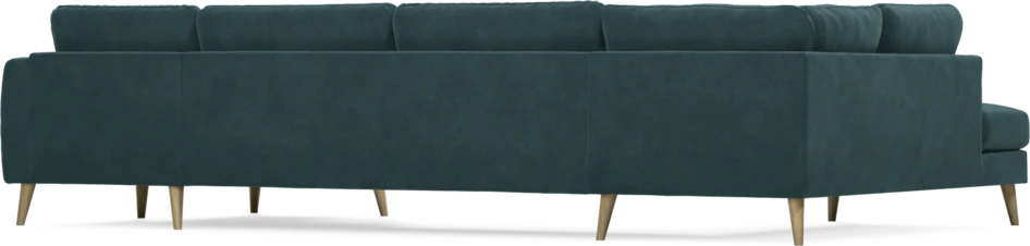 Bridge - 3-sits soffa med divan vänster och schäslong höger - Blå