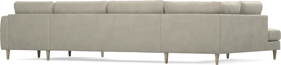 Bridge - 3-sits soffa med divan vänster och schäslong höger - Brun