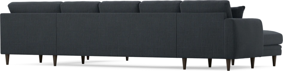 Eden - 3-sits soffa med schäslong vänster och divan höger - Blå