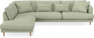 Harper - 3-sits soffa med divan vänster - Grön