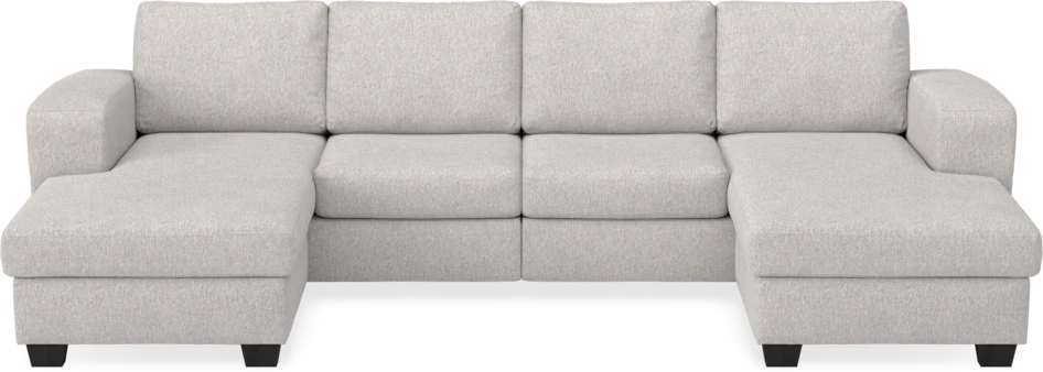 Friday - 2-sits soffa med två schäslonger - Grå