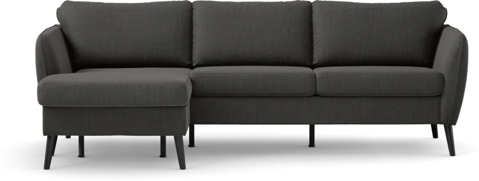 County - 3-sits soffa med flyttbar schäslong - Grå