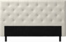 Delux Pikerad Låg - Sänggavel, 90-210 cm - Beige