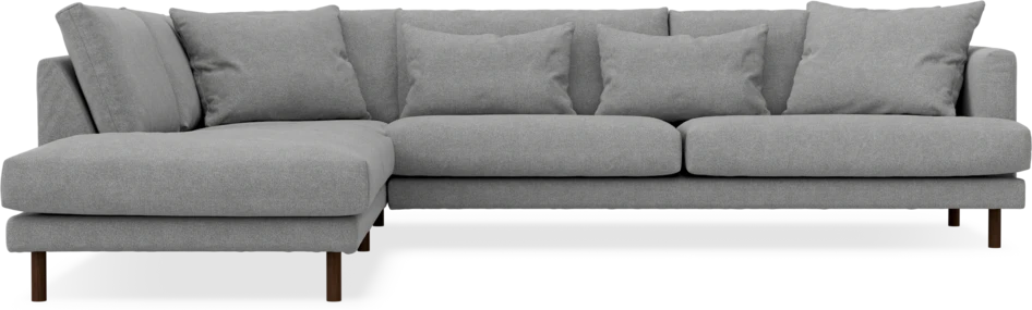 Harper - 3-sits soffa med divan vänster - Grå