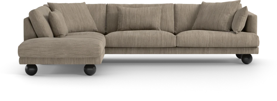 Harper - 3-sits soffa med divan vänster - Beige