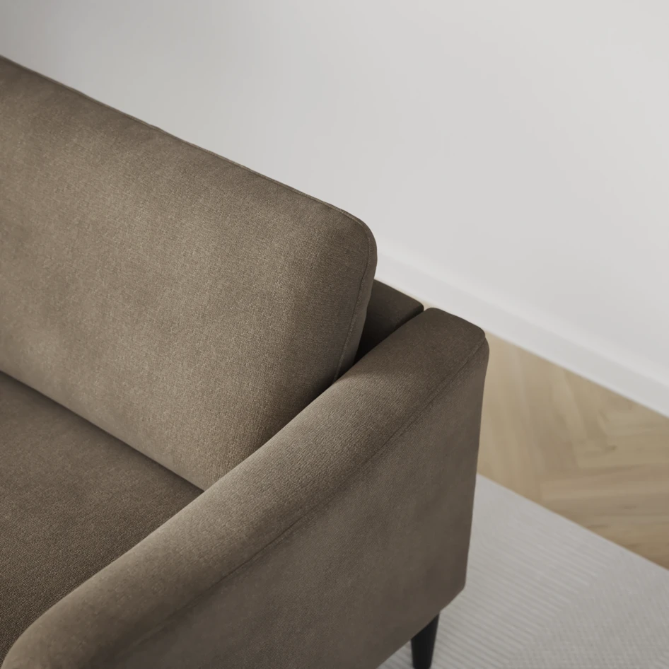 Bridge - 3-sits soffa svängd - Beige