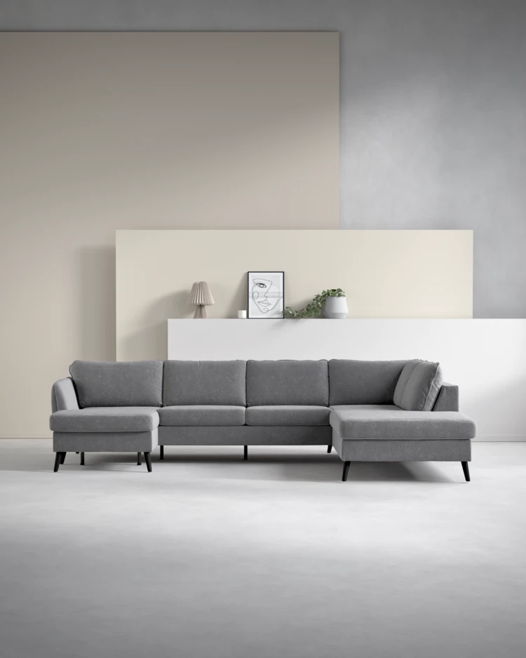 County - 3-sits soffa med schäslong vänster och divan höger - inspiration